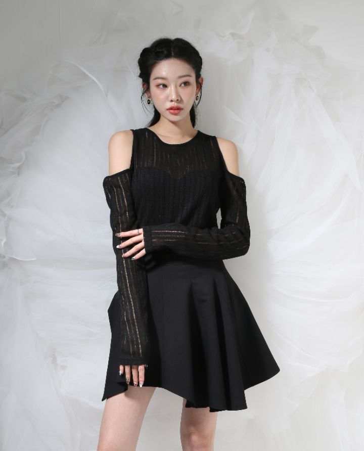CHARLES THE SECOND韓國直郵㊣東大門實拍女裝新品熱賣長袖T恤CHARLES THE SECOND/CHEAP-CHIC長袖T恤