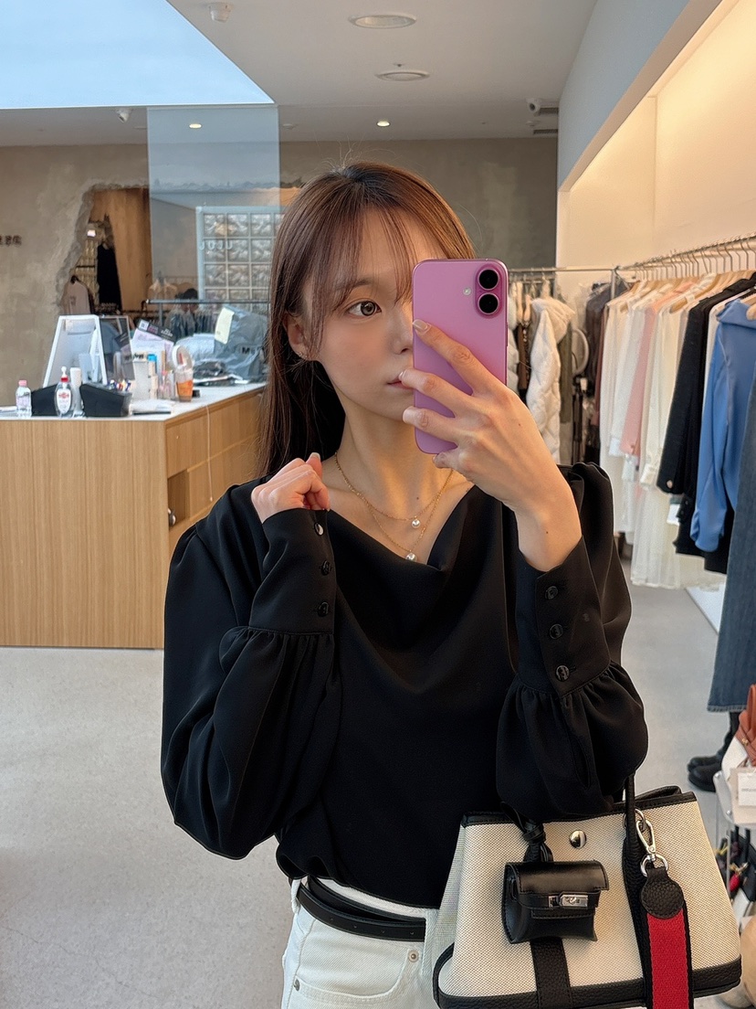 JUJU韓國直郵㊣東大門實拍女裝新款休閑時尚熱賣襯衫蕾絲衫JUJU襯衫/蕾絲衫