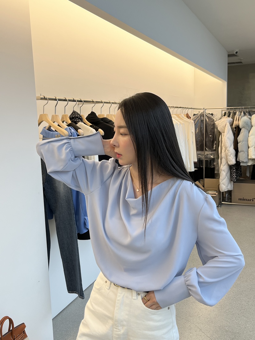 JUJU韓國直郵㊣東大門實拍女裝新款休閑時尚熱賣襯衫蕾絲衫JUJU襯衫/蕾絲衫