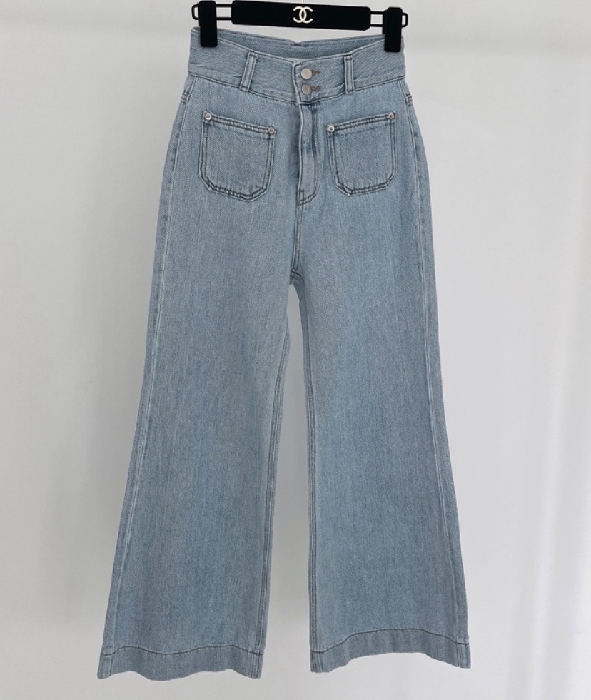 RIAH直郵韓國代購㊣女裝新品25春夏熱賣職業推薦牛仔褲口袋RIAH牛仔褲
