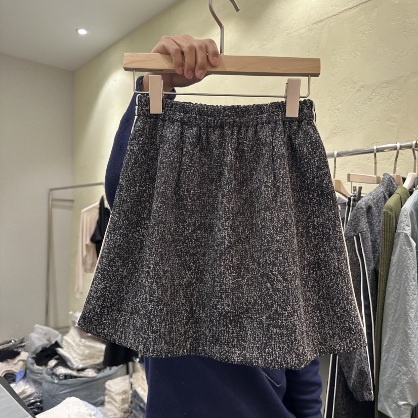 SANTAL韓國㊣直郵東大門代購女裝新品熱賣職業休閑短裙粗花呢SANTAL短裙圖色2