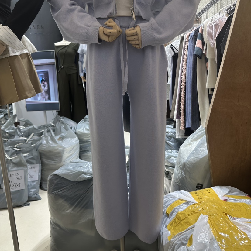 LESSEN直郵韓國代購㊣女裝新款25春夏時尚推薦休閑職業休閑褲LESSEN休閑褲圖色3