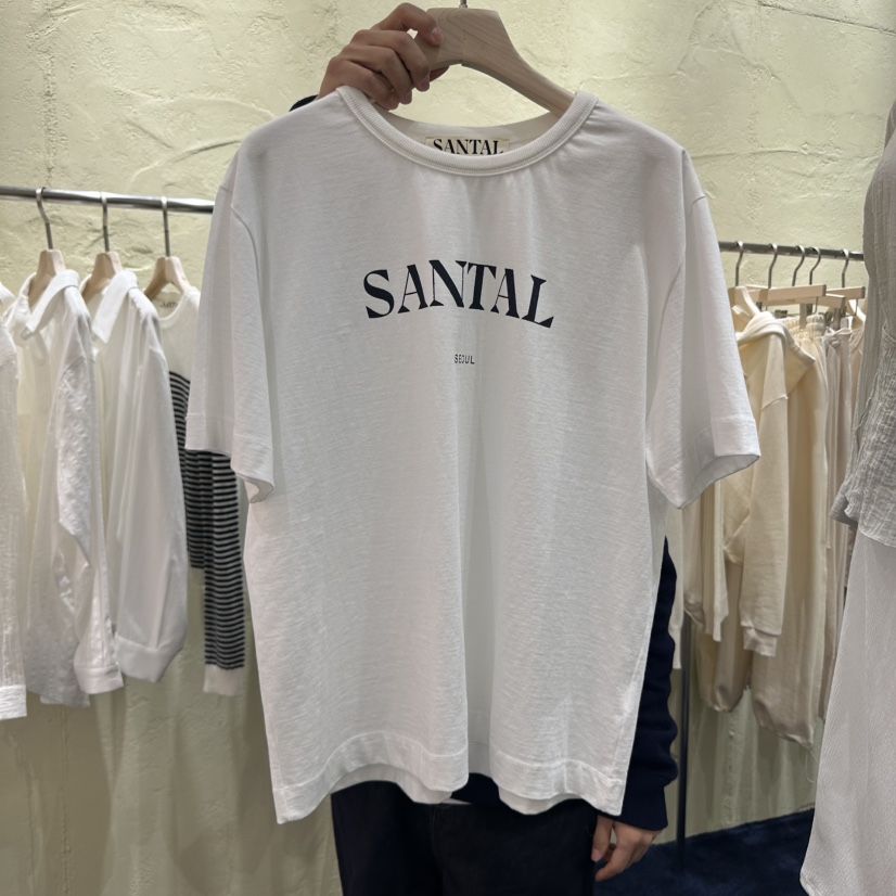 SANTAL韓國直郵㊣女裝新款推薦熱賣休閑時尚25春夏人氣職業T恤SANTALT恤圖色3