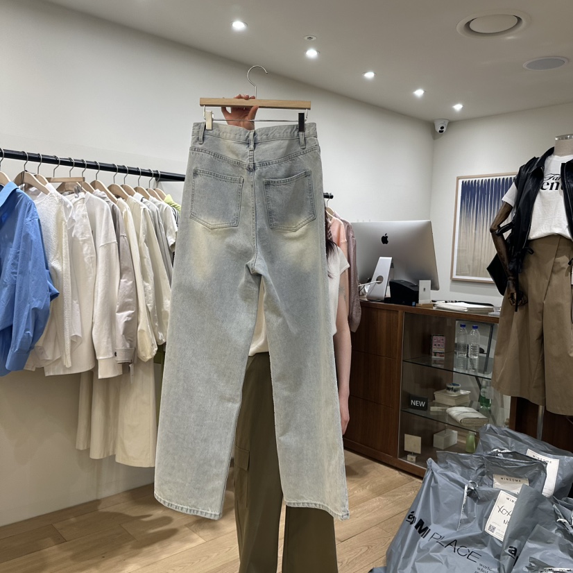 WINSOME韓國㊣直郵東大門代購女裝新款休閑職業時尚熱賣牛仔褲WINSOME牛仔褲