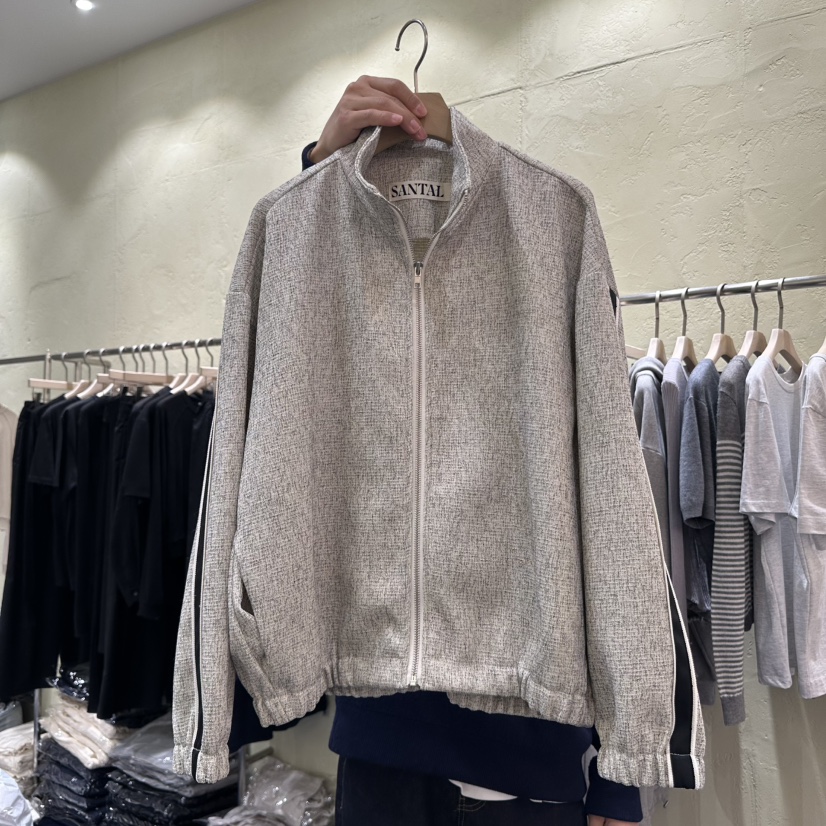 SANTAL直郵韓國代購㊣女裝新品休閑推薦25春夏時尚夾克粗花呢SANTAL夾克