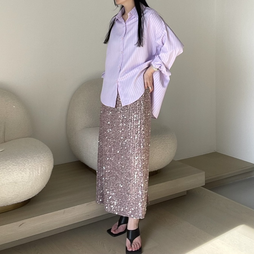 ALLVIBE韓國直郵㊣女裝新款職業25春夏時尚人氣熱賣推薦長裙ALLVIBE長裙