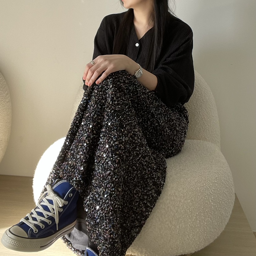 ALLVIBE韓國直郵㊣女裝新款職業25春夏時尚人氣熱賣推薦長裙ALLVIBE長裙