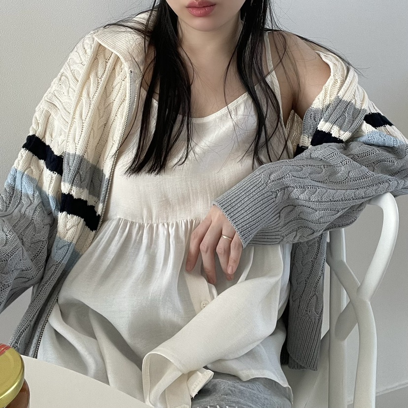 ALLVIBE韓國直郵㊣東大門實拍女裝新品推薦職業熱賣25春夏針織衫ALLVIBE針織衫