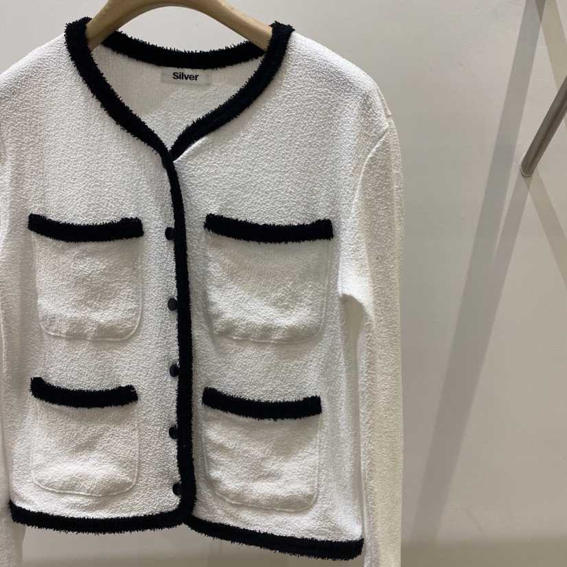 SILVER韓國㊣直郵東大門代購女裝新品25春夏針織衫毛圈布開衫GLAD SOME針織衫