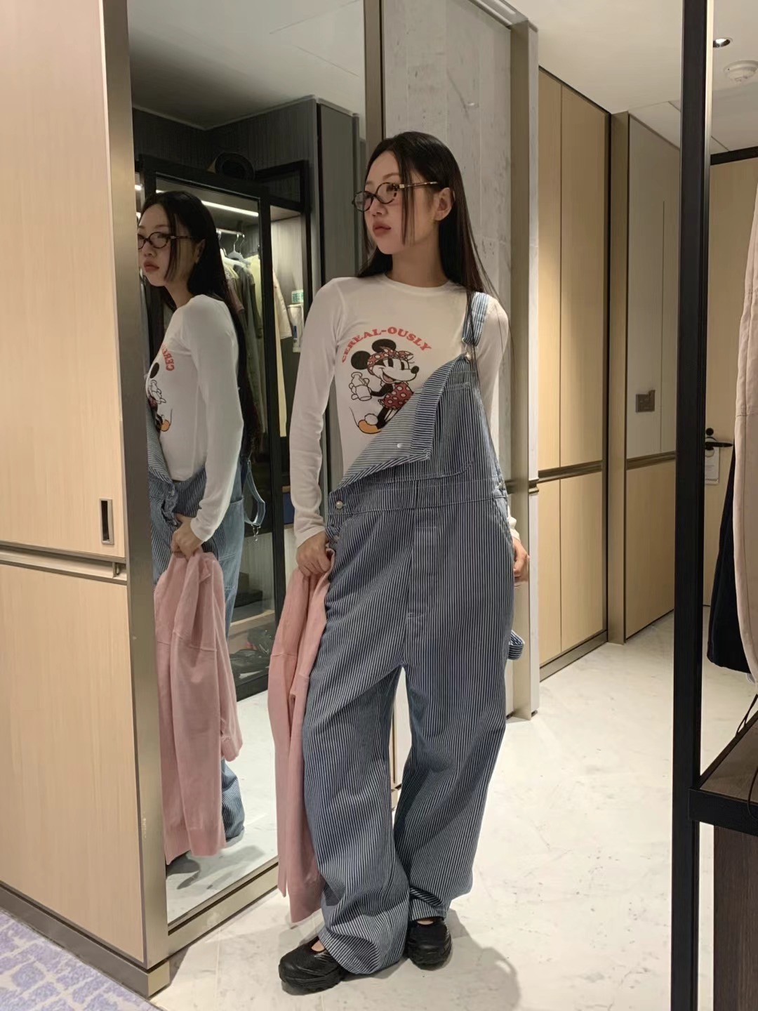 FORMAL韓國直郵㊣東大門實拍女裝新款人氣時尚25春夏背帶褲FORMAL背帶褲