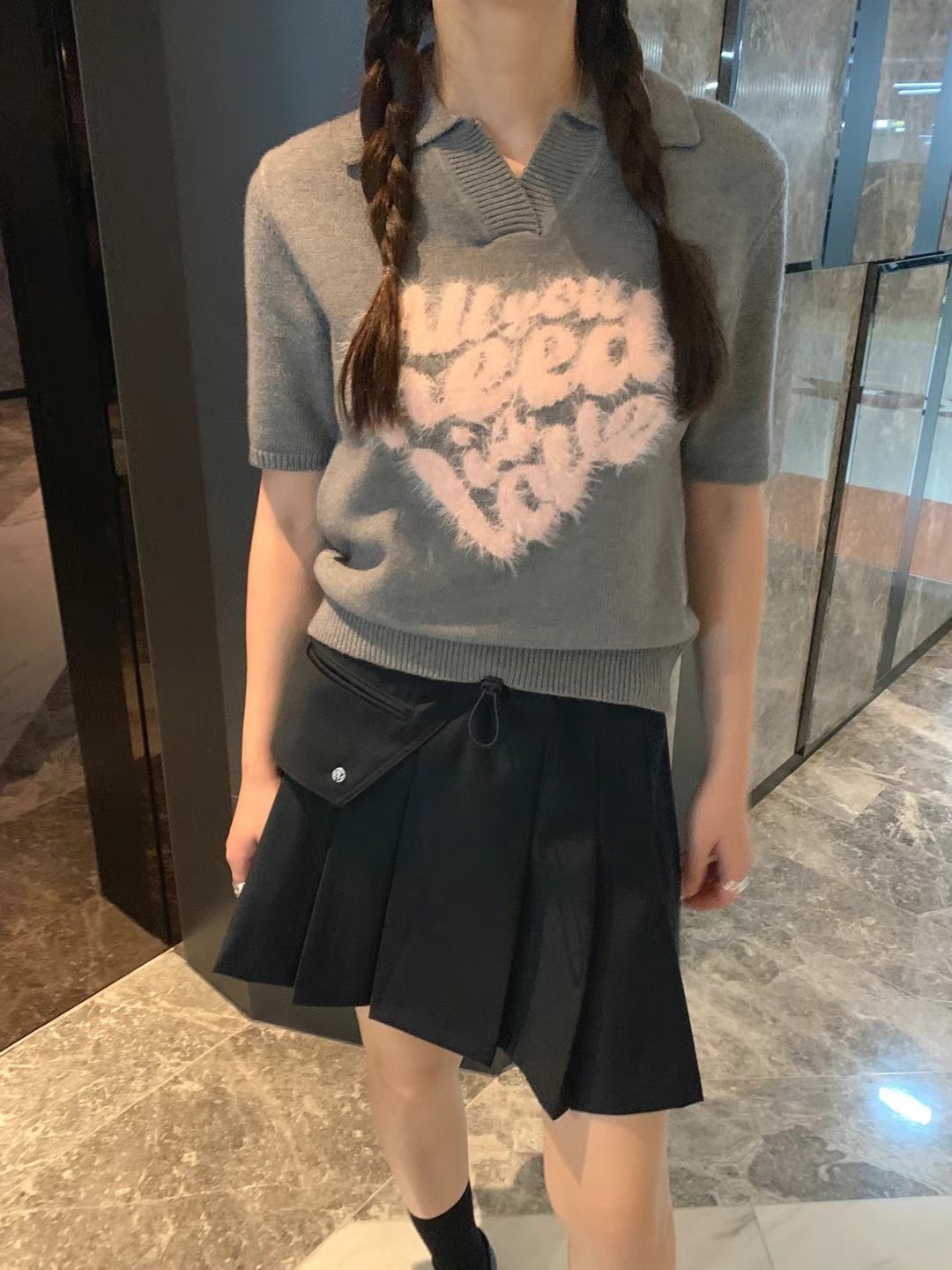 FORMAL直郵韓國代購㊣女裝新款25春夏人氣職業熱賣推薦T恤刺繡FORMALT恤圖色2
