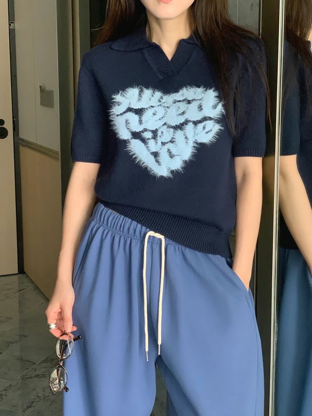 FORMAL直郵韓國代購㊣女裝新款25春夏人氣職業熱賣推薦T恤刺繡FORMALT恤圖色3