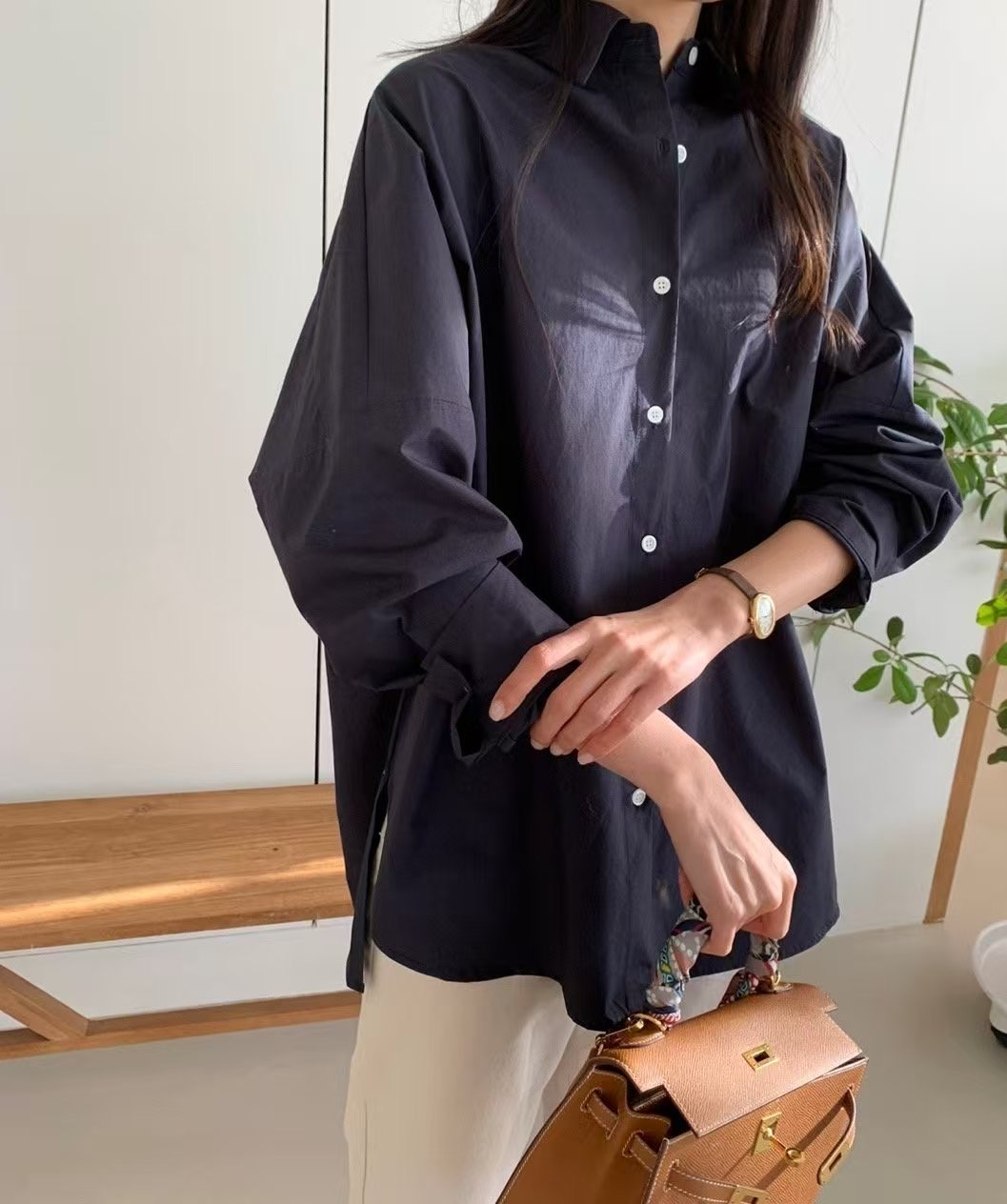 LUCKY ROOM韓國㊣直郵東大門代購女裝新品熱賣職業襯衫蕾絲衫LUCKY ROOM襯衫/蕾絲衫圖色4