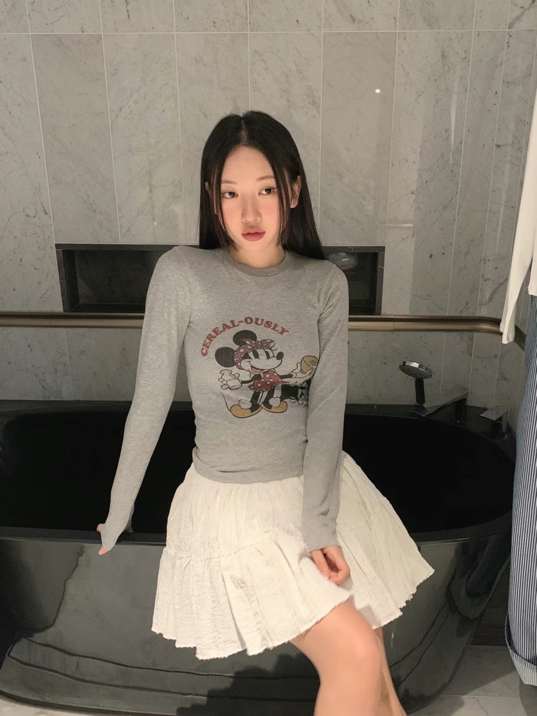 FORMAL韓國㊣直郵東大門代購女裝新品25春夏推薦職業長袖T恤FORMAL長袖T恤圖色4