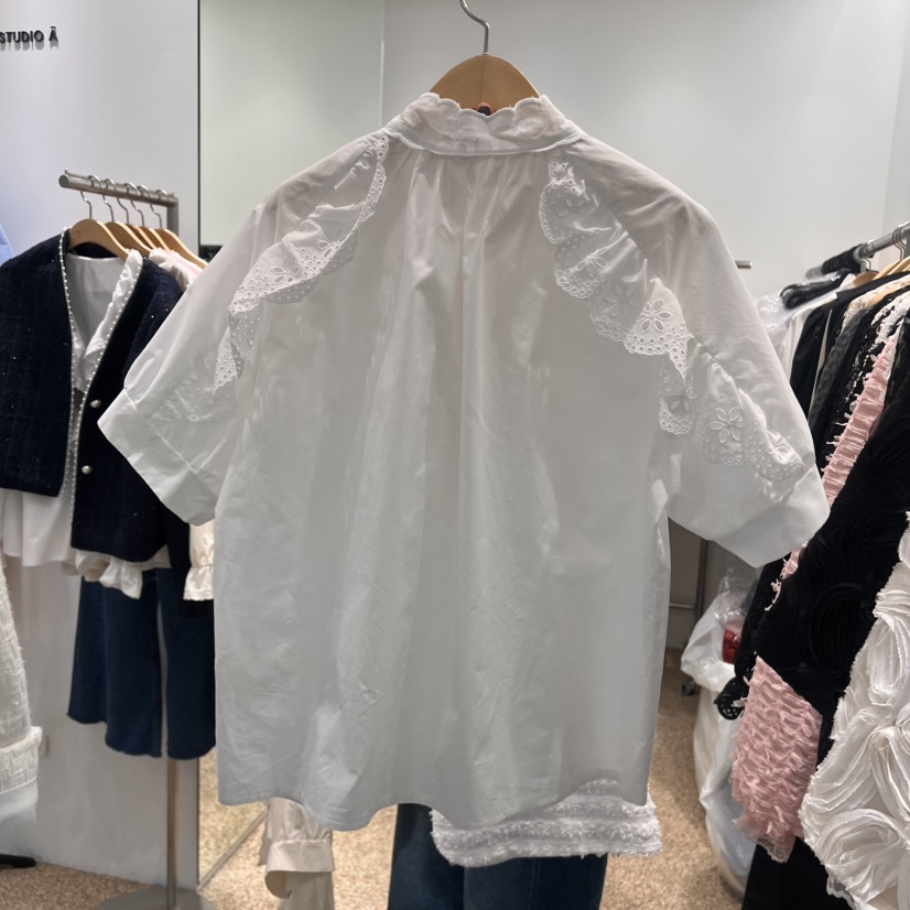 A韓國㊣直郵東大門代購女裝新款熱賣時尚職業人氣襯衫蕾絲衫A STORE襯衫/蕾絲衫