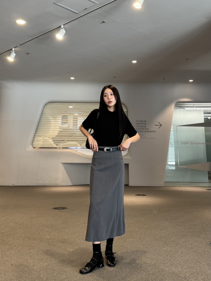 LIMLIMLIM韓國㊣直郵東大門代購女裝新品時尚休閑職業25春夏長裙LIM LIM LIM長裙