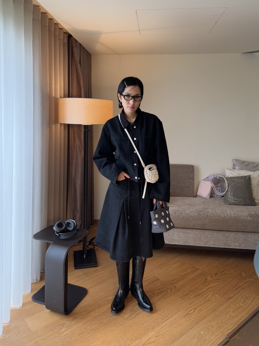 FRIC韓國直郵㊣東大門實拍女裝新品時尚人氣休閑推薦牛仔褲FRIC牛仔褲