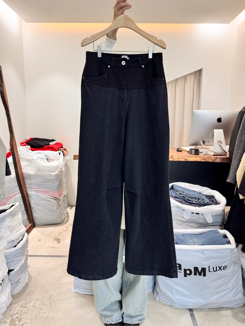 FRIC韓國直郵㊣東大門實拍女裝新品時尚人氣休閑推薦牛仔褲FRIC牛仔褲圖色1