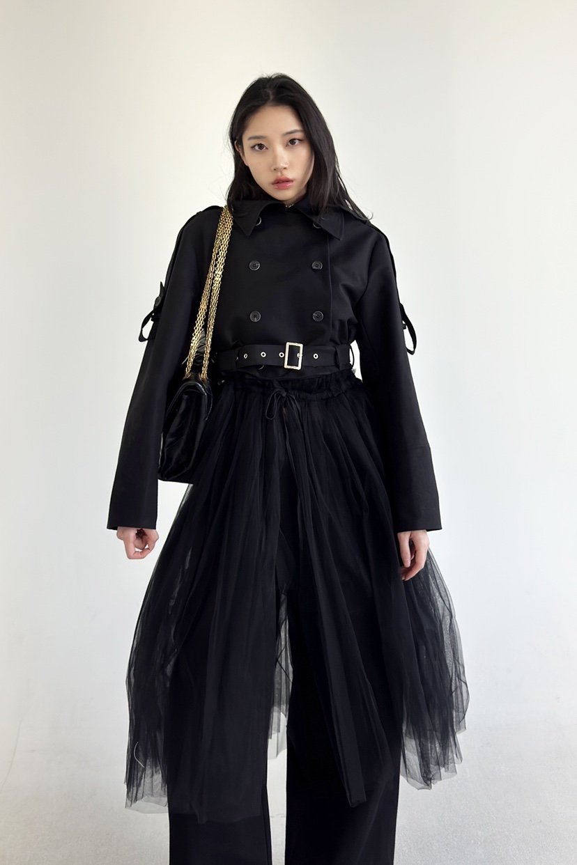 NOV7韓國㊣直郵東大門代購女裝新款熱賣人氣夾克含腰帶短款the ebony eyes/NOV7夾克