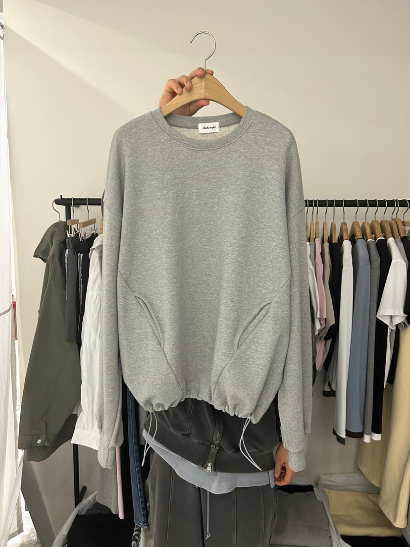 AS THOUGHT韓國直郵㊣東大門實拍女裝新品25春夏休閑衛衣口袋AS THOUGHT衛衣