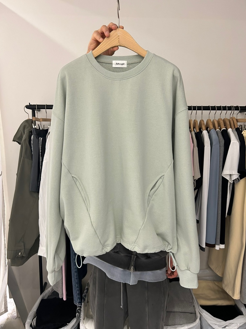 AS THOUGHT韓國直郵㊣東大門實拍女裝新品25春夏休閑衛衣口袋AS THOUGHT衛衣圖色3