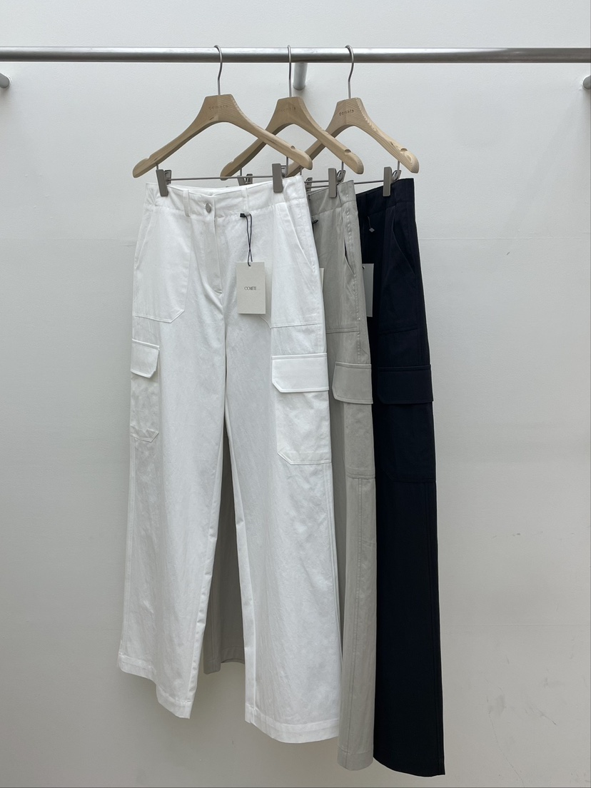 COMETE韓國直郵㊣女裝新品職業休閑時尚推薦25春夏熱賣休閑褲COMETE休閑褲