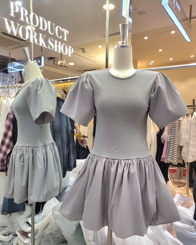 WORK SHOP韓國㊣直郵東大門代購女裝新品熱賣休閑職業連衣裙Work_shop連衣裙