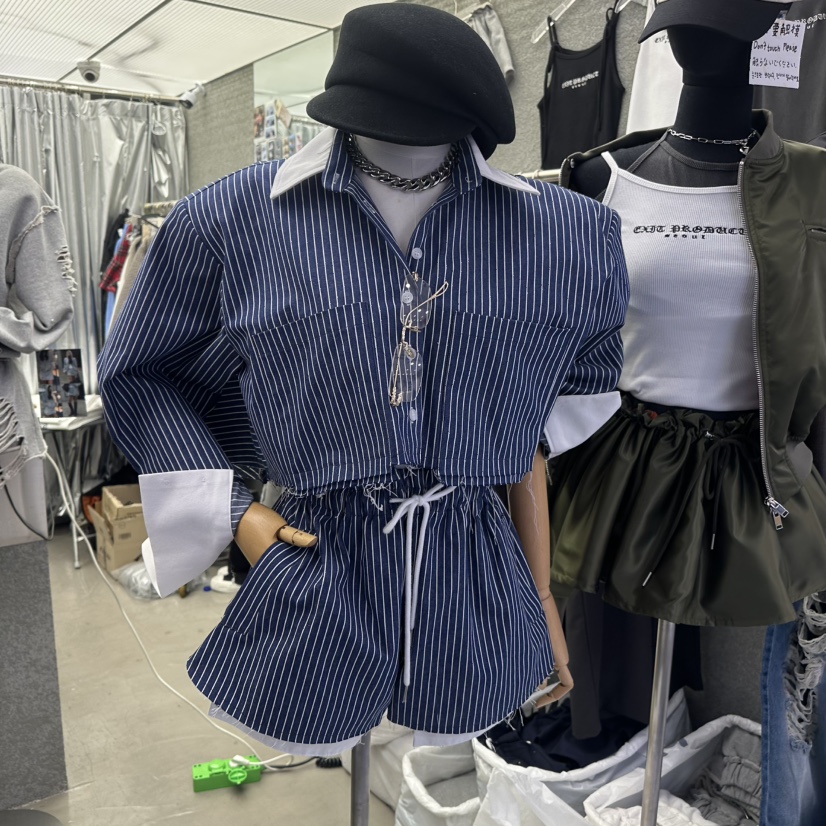 EXIT韓國㊣直郵東大門代購女裝新款熱賣休閑時尚襯衫蕾絲衫EXIT襯衫/蕾絲衫