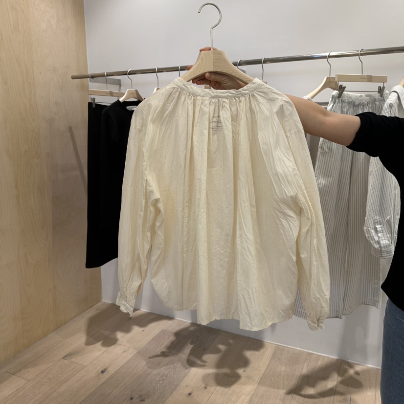 VEGETABLE直郵韓國代購㊣女裝新款25春夏推薦熱賣襯衫蕾絲衫ROUNDER襯衫/蕾絲衫