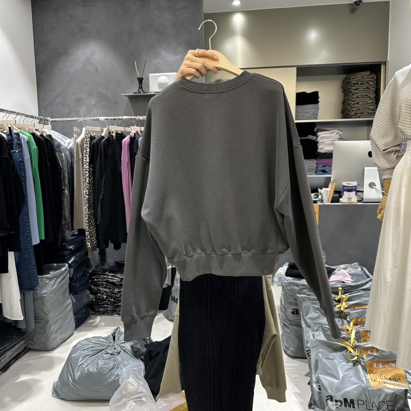 OPEN韓國㊣直郵東大門代購女裝新品25春夏熱賣人氣休閑衛衣OPEN衛衣