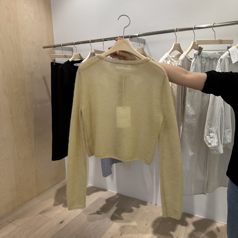 VEGETABLE直郵韓國代購㊣女裝新款熱賣時尚職業25春夏針織衫ROUNDER針織衫