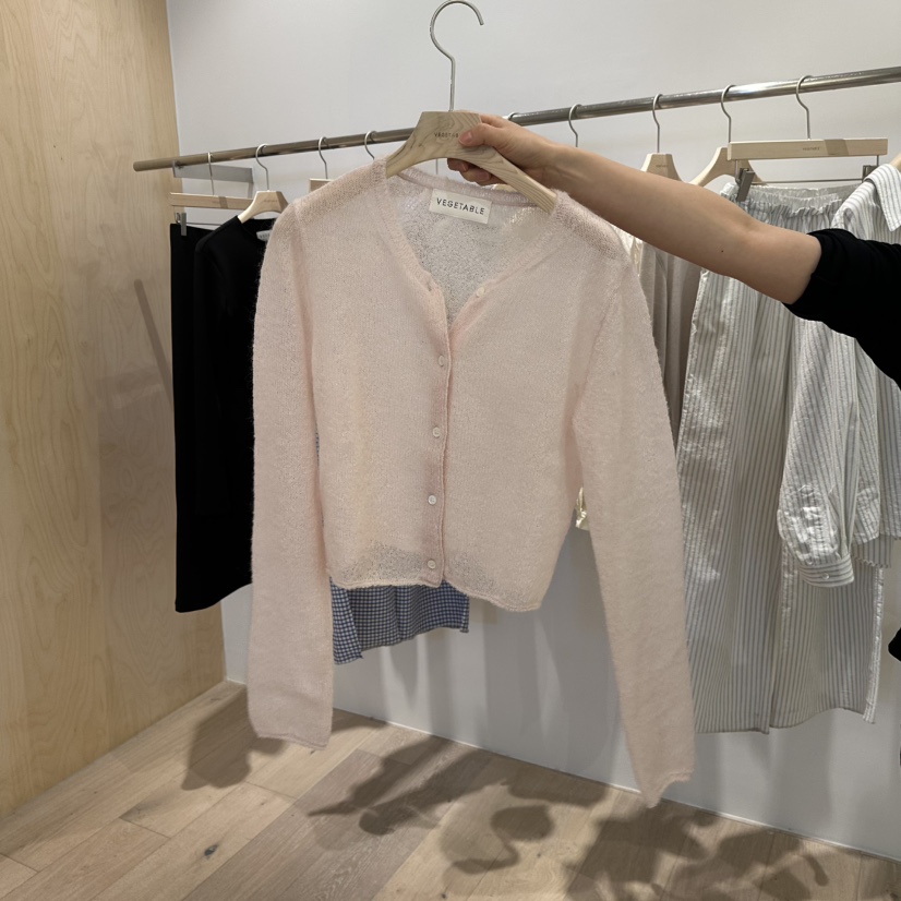 VEGETABLE直郵韓國代購㊣女裝新款熱賣時尚職業25春夏針織衫ROUNDER針織衫圖色2