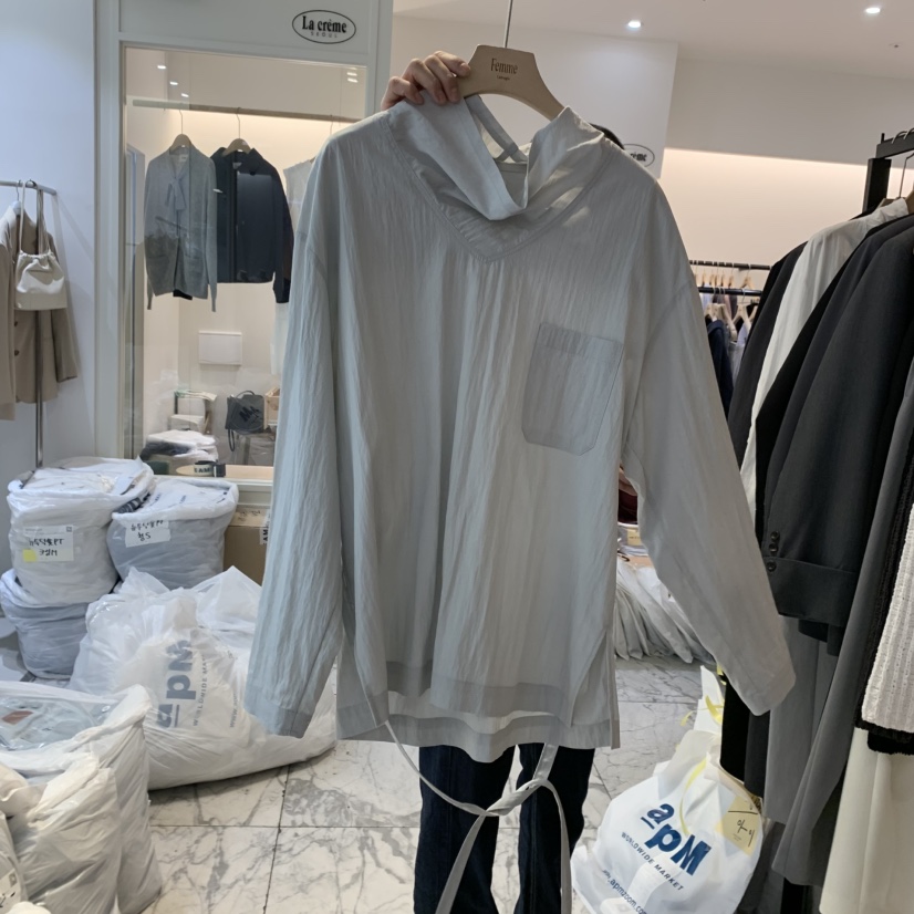 LA MAGIE FEMME韓國直郵㊣女裝新品熱賣職業25春夏襯衫蕾絲衫Lamagie Femme襯衫/蕾絲衫圖色2