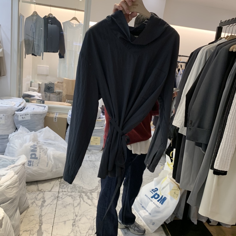 LA MAGIE FEMME韓國直郵㊣女裝新品熱賣職業25春夏襯衫蕾絲衫Lamagie Femme襯衫/蕾絲衫圖色3