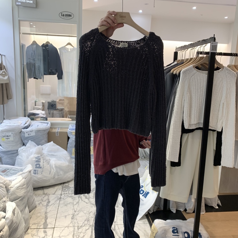 LA MAGIE FEMME韓國直郵㊣女裝新品25春夏人氣時尚針織衫Lamagie Femme針織衫圖色2