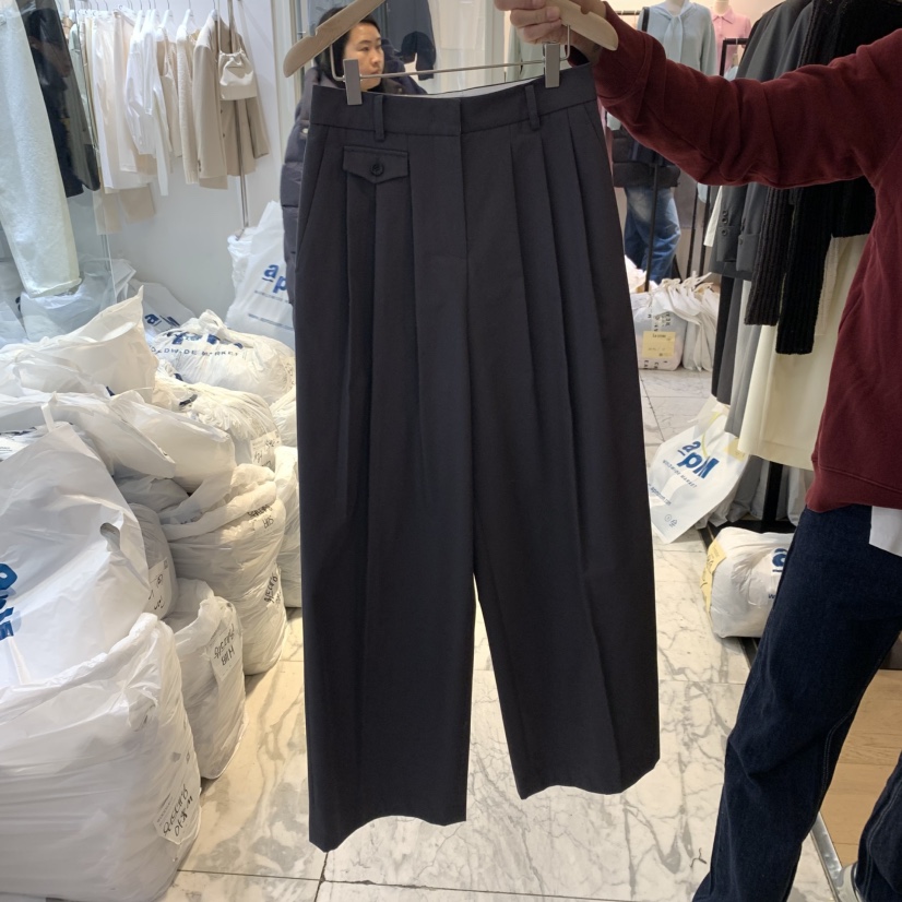 LA MAGIE FEMME韓國直郵㊣女裝新品25春夏熱賣時尚休閑褲Lamagie Femme休閑褲