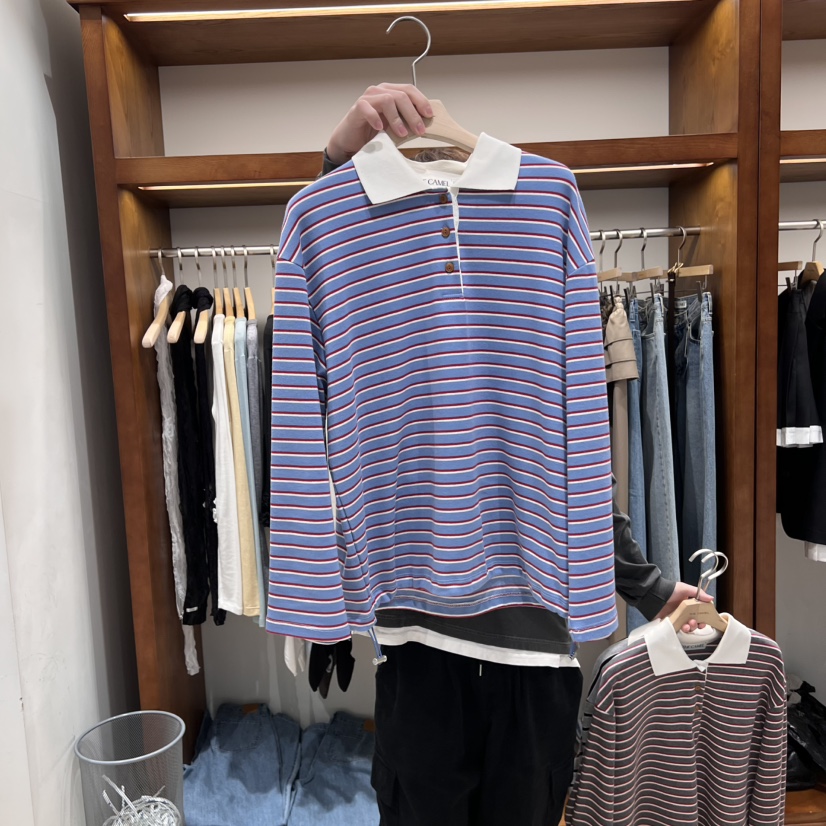 THE CAMEL韓國直郵㊣東大門實拍女裝新款人氣長袖T恤the came_l 家長袖T恤圖色1