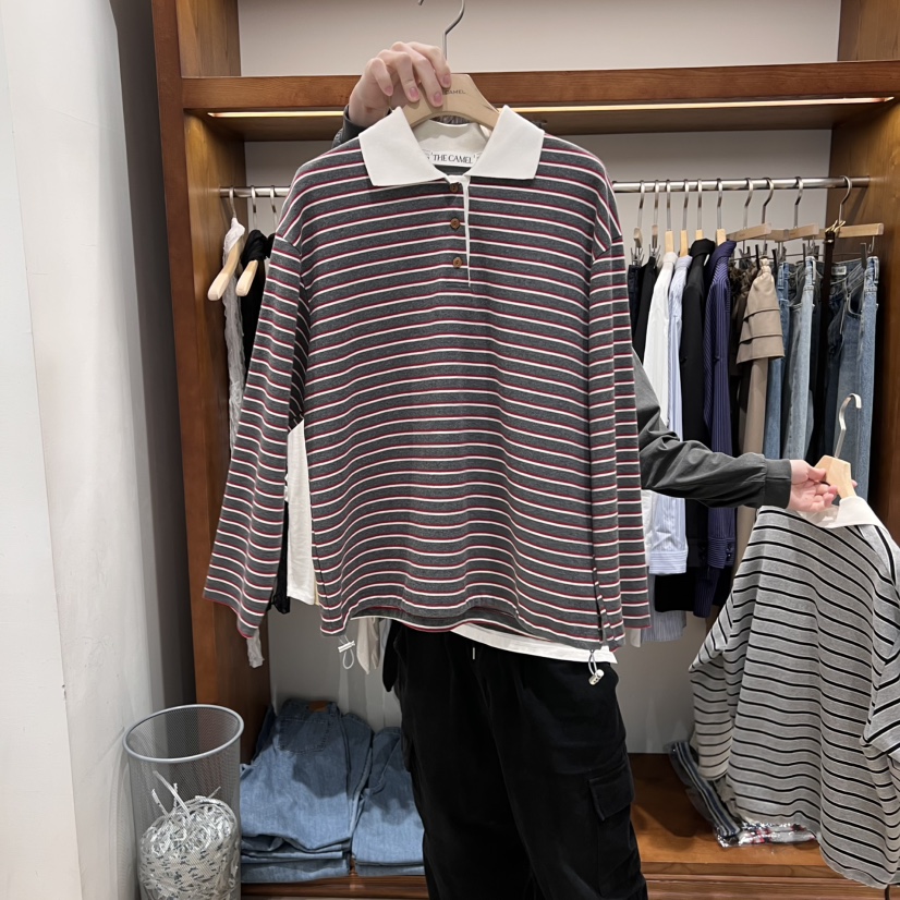 THE CAMEL韓國直郵㊣東大門實拍女裝新款人氣長袖T恤the came_l 家長袖T恤圖色2