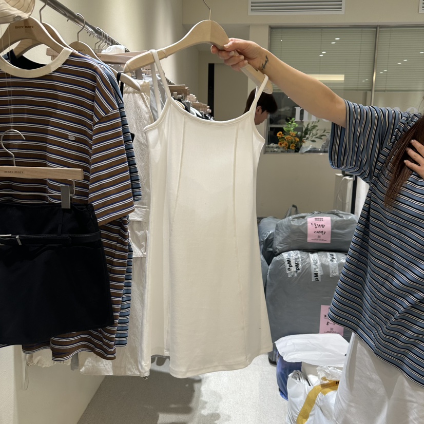 MOREMORE直郵韓國代購㊣女裝新品25春夏職業休閑時尚連衣裙more more連衣裙