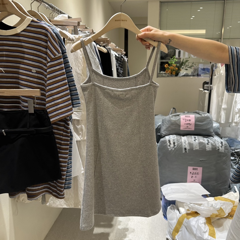 MOREMORE直郵韓國代購㊣女裝新品25春夏職業休閑時尚連衣裙more more連衣裙圖色3