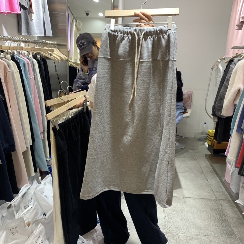 COKE CAKE韓國直郵㊣東大門實拍女裝新款時尚休閑推薦長裙CHAE長裙圖色4