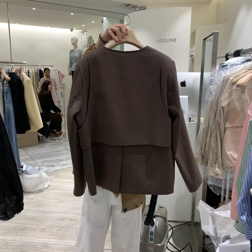 ADELINE韓國㊣直郵東大門代購女裝新款熱賣休閑推薦25春夏夾克ADELINE夾克