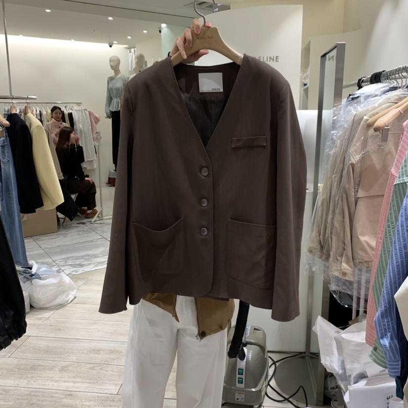 ADELINE韓國㊣直郵東大門代購女裝新款熱賣休閑推薦25春夏夾克ADELINE夾克圖色2