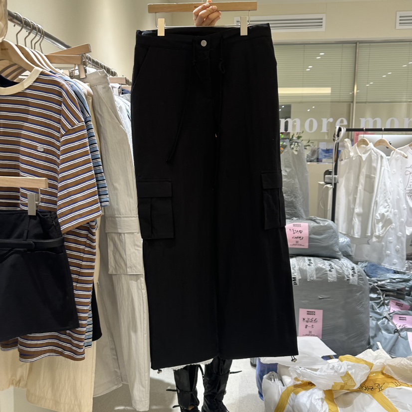 MOREMORE韓國直郵㊣東大門實拍女裝新品職業時尚休閑褲奶油色more more休閑褲圖色3