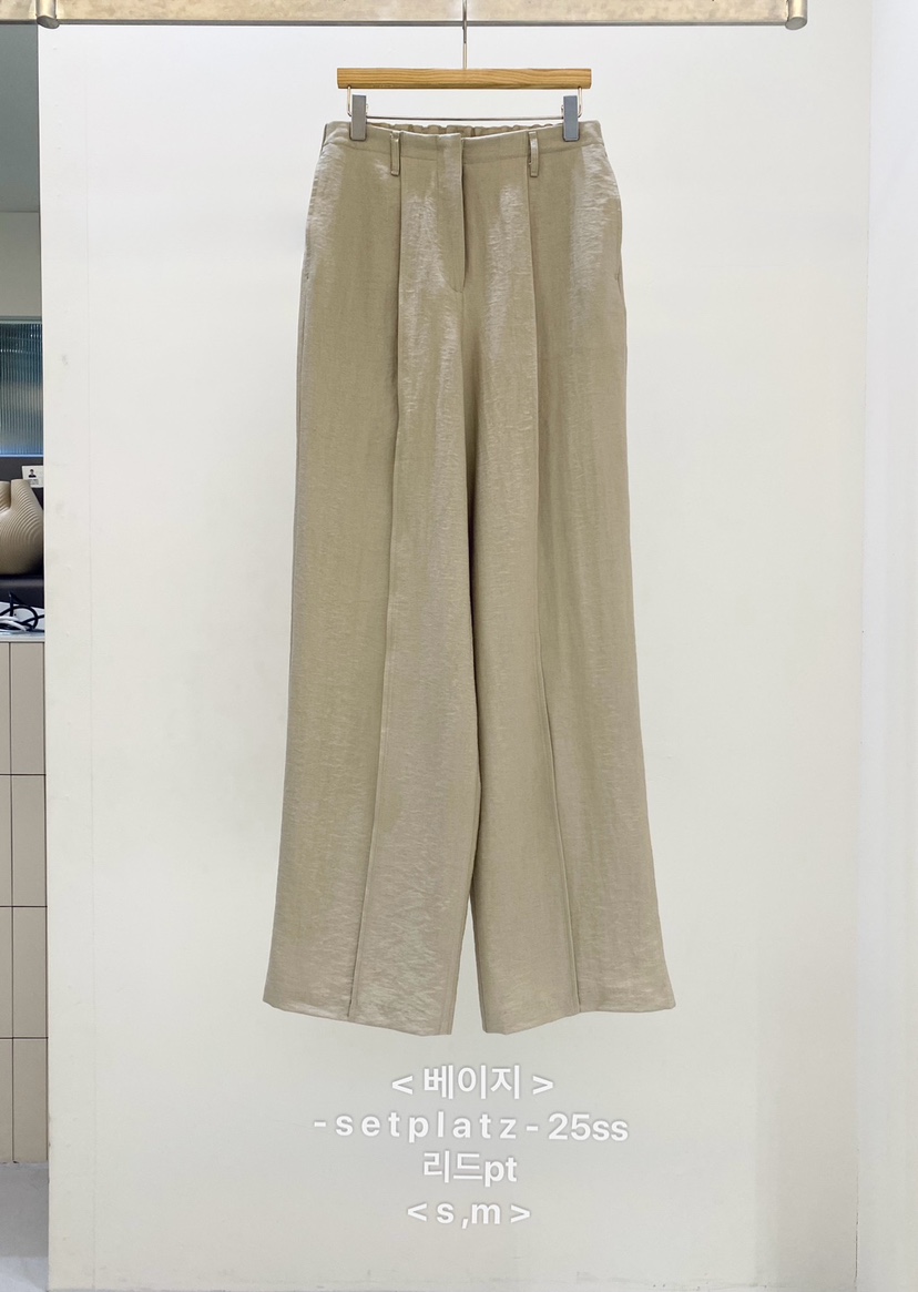 SETPLATZ韓國直郵㊣女裝新品職業時尚25春夏休閑人氣休閑褲PLATZCLASSIC休閑褲圖色2