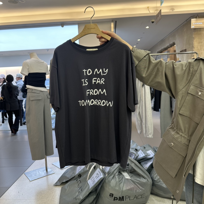 SANDALWOOD直郵韓國代購㊣女裝新品熱賣職業時尚人氣25春夏T恤SANDALWOODT恤圖色1