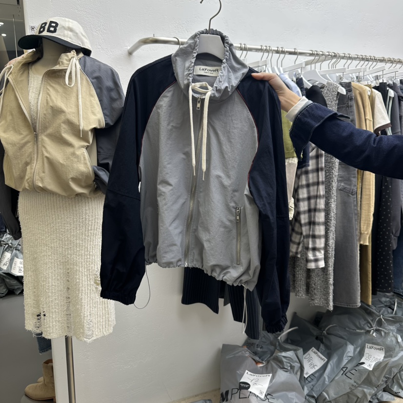 Lay oveR韓國㊣直郵東大門代購女裝新品職業時尚25春夏夾克E/E/E夾克