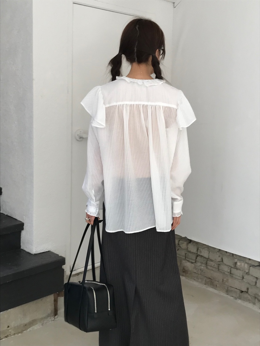 VAARA韓國直郵㊣女裝新款熱賣時尚推薦25春夏職業襯衫蕾絲衫VAARA襯衫/蕾絲衫