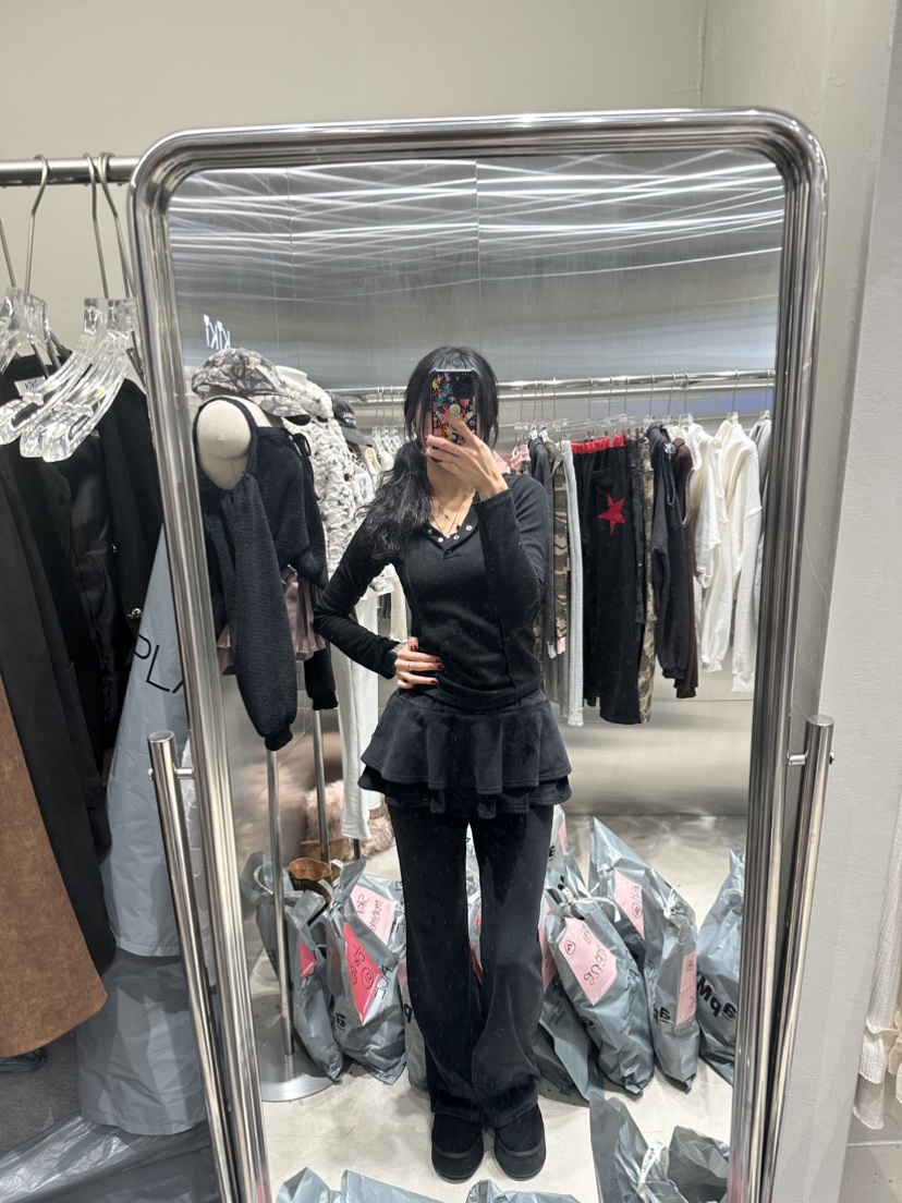 KIKI韓國直郵㊣女裝新品時尚推薦休閑25春夏職業熱賣人氣裙褲KIKI裙褲