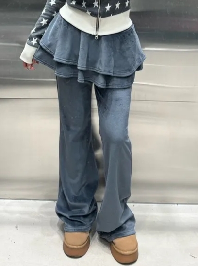 KIKI韓國直郵㊣女裝新品時尚推薦休閑25春夏職業熱賣人氣裙褲KIKI裙褲圖色2